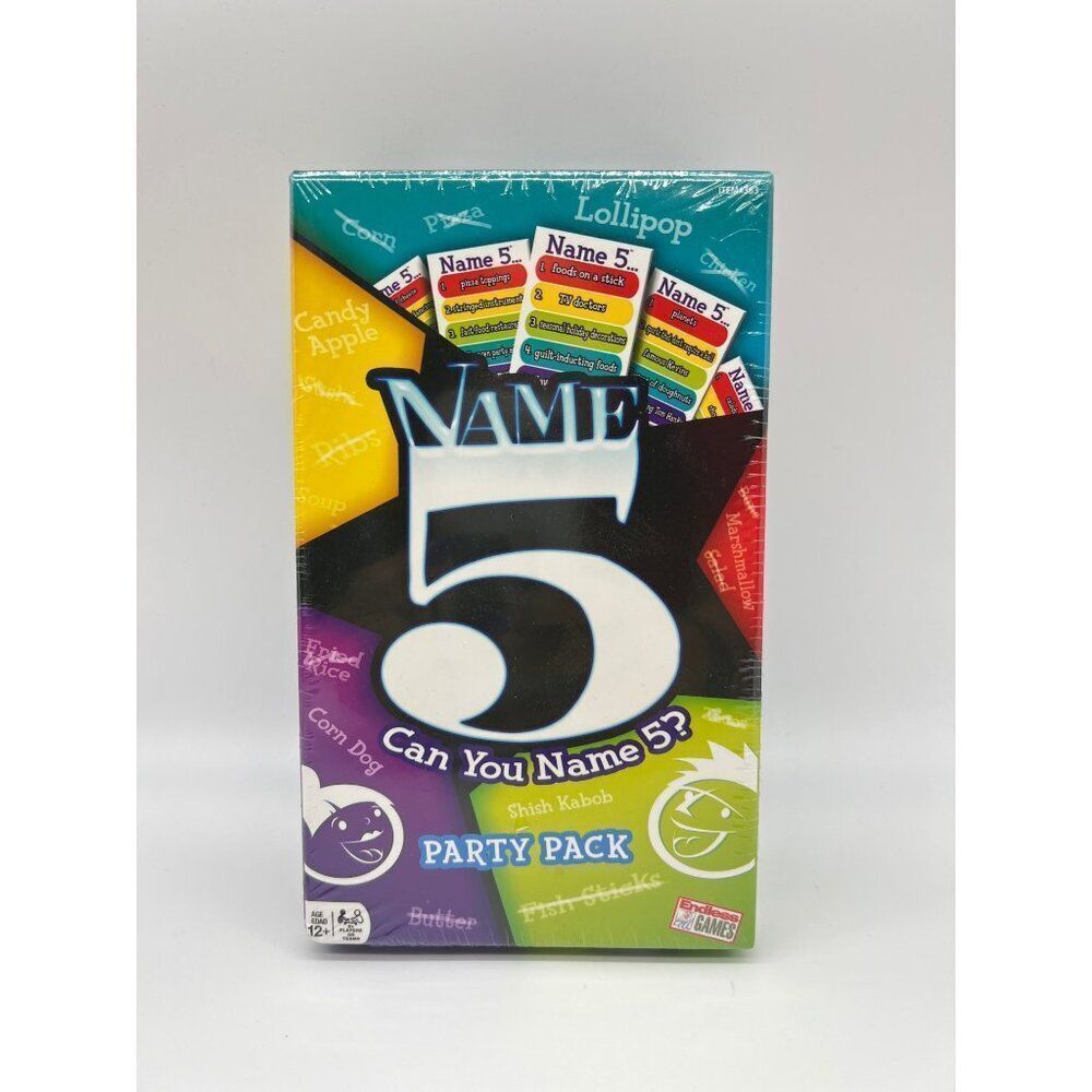 Can You Name 5 Party Pack Trivia Game